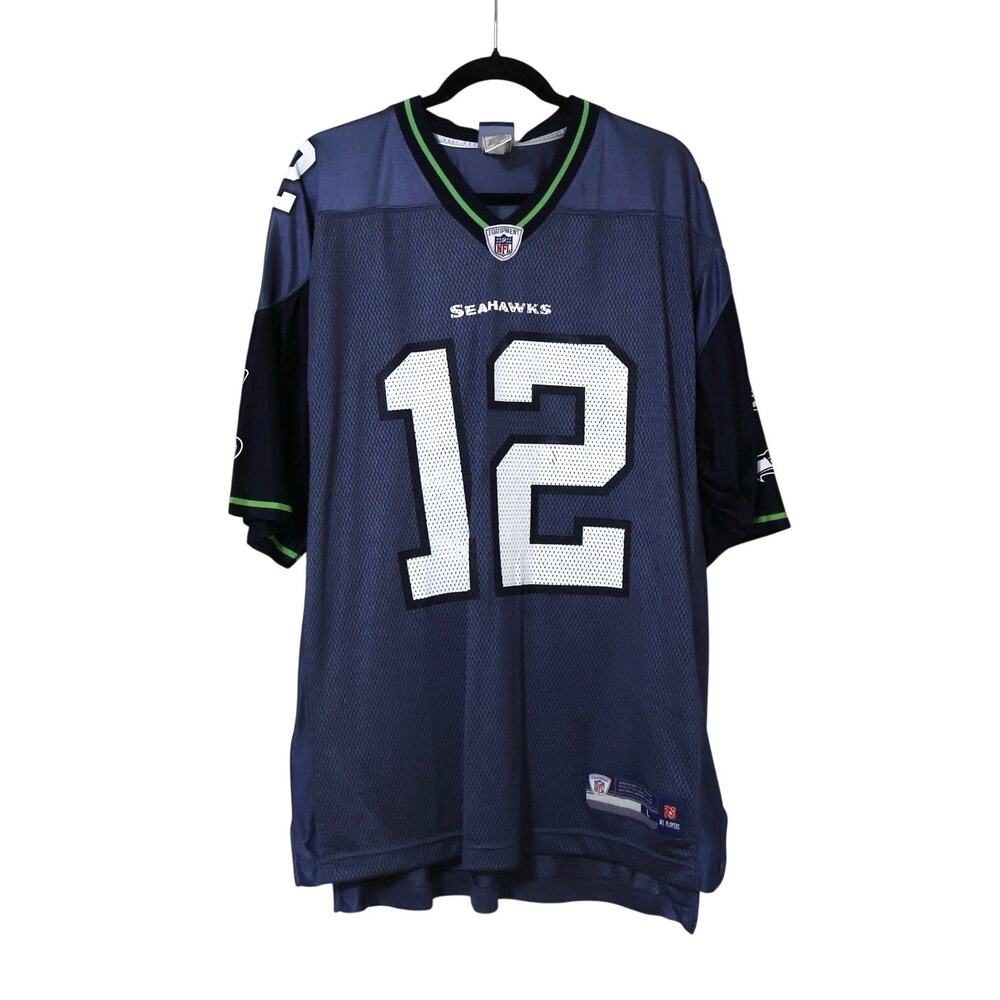 Reebok NFL Seattle Seahawks Fan 12 Blue Jersey L Sports Football